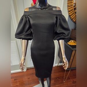 Elegant Black Off-Shoulder Dress